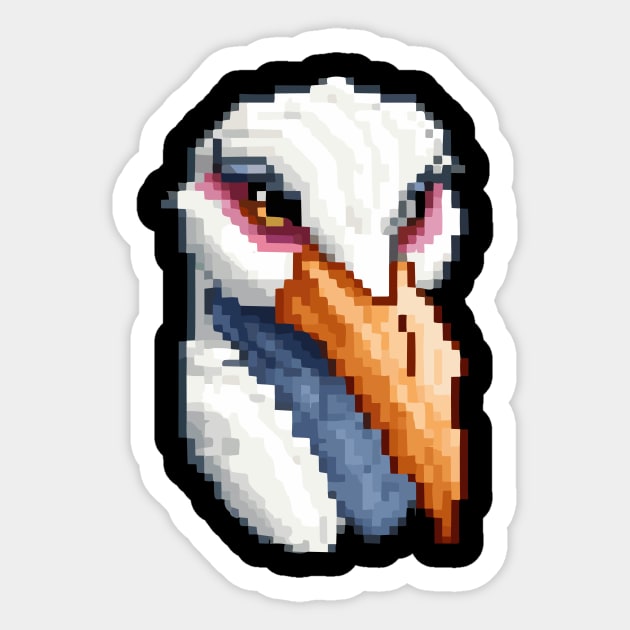 Head animal pixel art Sticker by vectorclothes